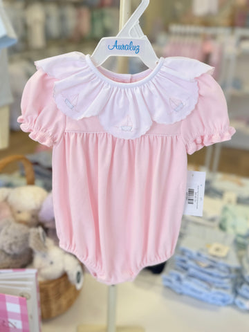 Auraluz Pale Pink Knit Sail Boat Bubble