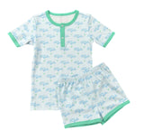 James & Lottie Oh Whale Knit Short Pajamas PRESALE