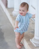 Mi Lucero Blue Dotted Diaper Set