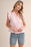 Eyelet Trim Peony Top
