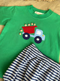 Luigi Kids Green Dump Truck Diaper Set