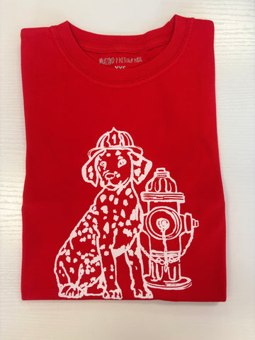 Mustard & Ketchup Kids Red Dalmatian Tee
