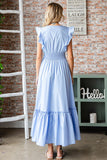 Periwinkle Smocked Waist Maxi Dress