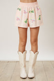 Peach Martini Sequin Shorts