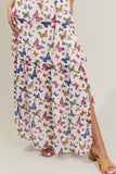 Butterfly Tiered Maxi Dress