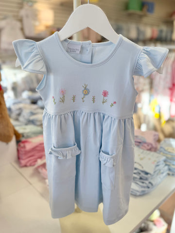 Squiggles by Charlie Pale Blue Pollynators Dress