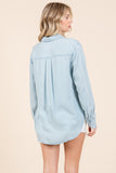 Light Chambray Button Down Denim Shirt