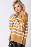 Camel Stripe Sweater