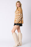 Camel Stripe Sweater
