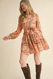 Dusty Pink Patch Dress