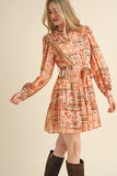 Dusty Pink Patch Dress