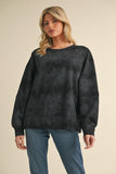 Black Tie Dye Sweatshirt