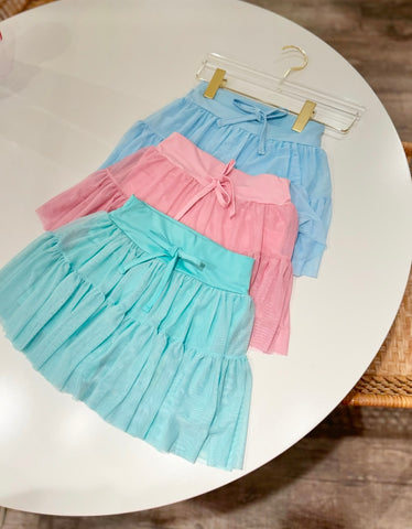 Be Elizabeth Light Pink Tiered Skort *Pre Sale*