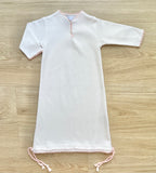 Pixie Lily Jersey Sack Gown-Pink Trim