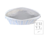 TRVL Blue Ribbon Floral Cosmetic Bag
