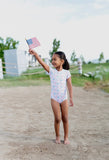 Ollie Jay Patriotic Watercolor Zoey Swimsuit