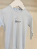 Squiggles by Charlie Pale Blue Train Footie