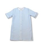 Lullaby Set Blue Mini Gingham Pima Daygown