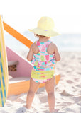 Ruffle Butts Ice Cream Social Peuplum Two Piece Tankini