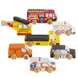 Le Toy Van Wooden Emergency Helicopter & Rescue Set