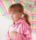 Hatley Summer Pink Glitter Zip Up Rain Jacket