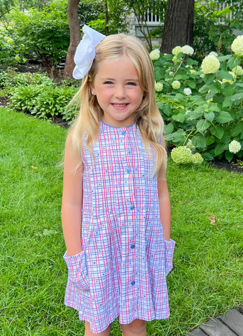 James & Lottie Knit Patriotic Reagan Dress *Pre Sale*