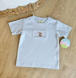 Zuccini Kids Smocked Puppy Knit Play Tee