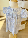 Anvy Kids Blue Egg Toile Clara Dress