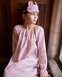 Petit Plume Antique Red Ticking Delphine Nightgown