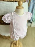 Baby Sen Pink Check Baylor Diaper Set