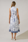 Seaside Button Down Midi Dress