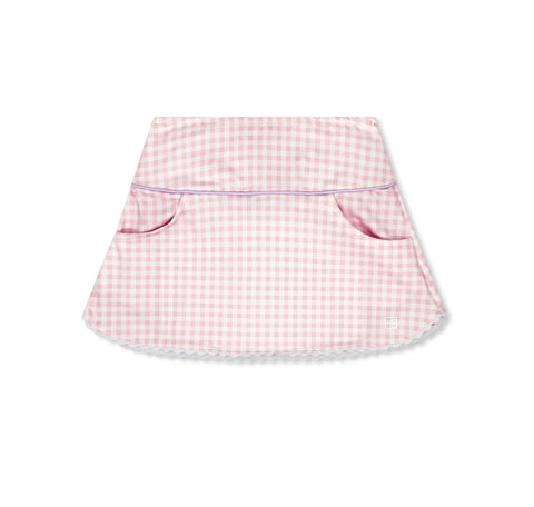 Set Athletics Tiffany Skort- Cotton Candy Pink Check