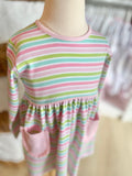 Squiggles by Charlie Aruba Stripe Pocket Dress