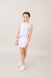 Set Athletics Pure Coconut Windowpane Quinn Skort