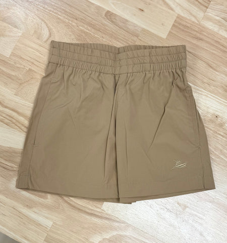 SouthBound Dark Khaki Performance Play Shorts