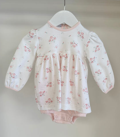 Squiggles by Charlie Pink Floral Bubble Dress