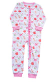 James & Lottie Gingerbread Pink Zip Up Jammies