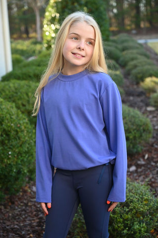 Pleat Collection Electric Purple Wesley Top