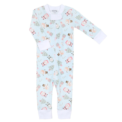Magnolia Baby Sweet Little Christmas Boys Zip Pajama