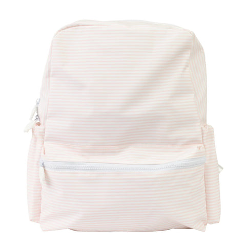 Apple of My Isla Pink Stripe Backpack- Larg