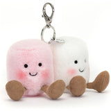 Jellycat Amuseables Pair of Marshmallows Bag Charm