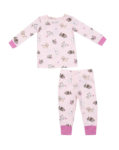 Angel Dear Fluffy Puppies Pajama Set
