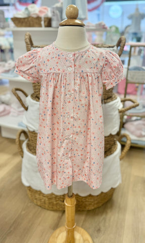 Anvy Kids Pink Floral Clara Dress