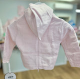 Petit Ami Light Pink Zip Back Cardigan
