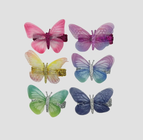 Bows Arts Sheer Butterfly Clips