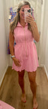 Bubblegum Scallop Athleisure Dress