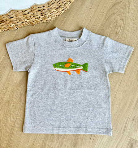 Luigi Kids Grey Trout Tee