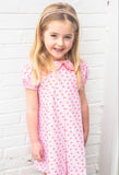 James & Lottie Pumpkin Penny Pleat Dress