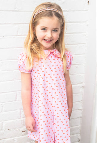 James & Lottie Pumpkin Penny Pleat Dress