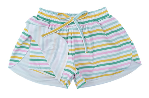 Be Elizabeth Multi Color Stripes Butterfly Shorts *Pre Sale*